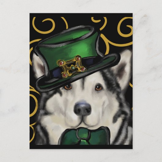 Alaskan Malamute Postkarte (Vorderseite)