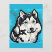 Alaskan Malamute Postkarte (Vorderseite)