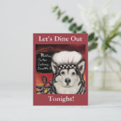 Alaskan Malamute Postkarte (Stehend Vorderseite)