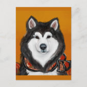 Alaskan Malamute Postkarte (Vorderseite)