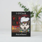 Alaskan Malamute Postkarte (Stehend Vorderseite)