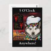 Alaskan Malamute Postkarte (Vorne/Hinten)