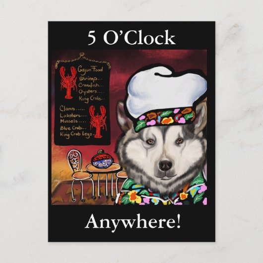 Alaskan Malamute Postkarte (Vorderseite)