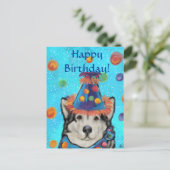 Alaskan Malamute Postkarte (Stehend Vorderseite)