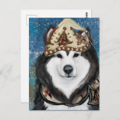 Alaskan Malamute Postkarte (Vorne/Hinten)