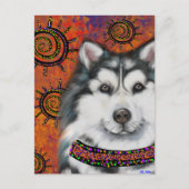 ALASKAN MALAMUTE POSTKARTE (Vorderseite)