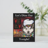 Alaskan Malamute Postkarte (Stehend Vorderseite)