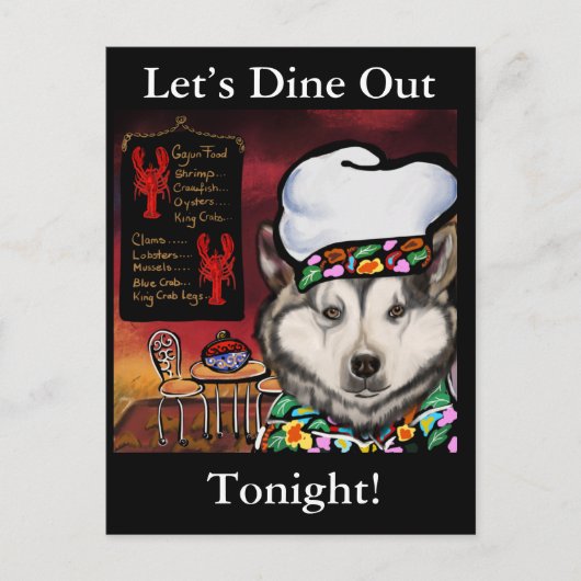 Alaskan Malamute Postkarte (Vorderseite)