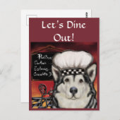 Alaskan Malamute Postkarte (Vorne/Hinten)