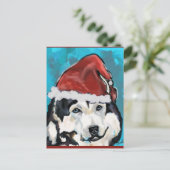 Alaskan Malamute Postkarte (Stehend Vorderseite)