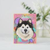 Alaskan Malamute Postkarte (Stehend Vorderseite)
