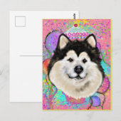 Alaskan Malamute Postkarte (Vorne/Hinten)