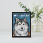 Alaskan Malamute Postkarte (Stehend Vorderseite)
