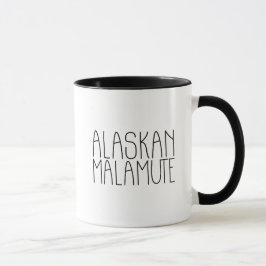 Alaskan Malamute Rustic Chic Hundebesitzer & -lieb Tasse