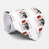 Alaskan Malamute Santa Paws Krawatte (Gerollt)