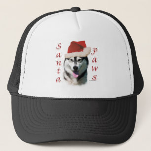 Alaskan Malamute Santa Paws Truckerkappe