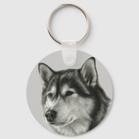 Alaskan Malamute Schlüsselanhänger (Vorderseite)