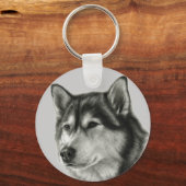 Alaskan Malamute Schlüsselanhänger (Vorderseite)