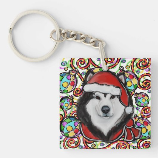 Alaskan Malamute Schlüsselanhänger (Vorderseite)