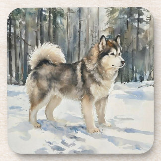 Alaskan Malamute-Schmuckkästchen Getränkeuntersetzer