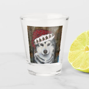 Alaskan Malamute Schnapsglas