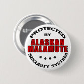Alaskan Malamute Security Button (Vorne & Hinten)