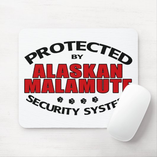 Alaskan Malamute Security Mousepad (Mit Mouse)