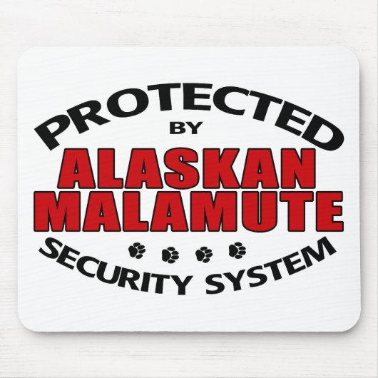 Alaskan Malamute Security Mousepad (Vorne)