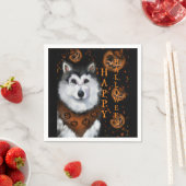 Alaskan Malamute Serviette (Beispiel)