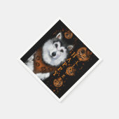 Alaskan Malamute Serviette (Ecke)