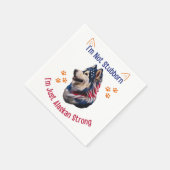 Alaskan Malamute Serviette (Ecke)