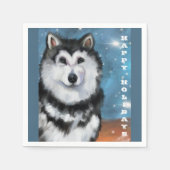 Alaskan Malamute Serviette (Vorderseite)