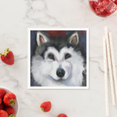 ALASKAN MALAMUTE   SERVIETTE (Beispiel)