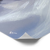 Alaskan Malamute Snowy Sleigh Riff Weihnachten Poster (Ecke)