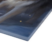 Alaskan Malamute Snowy Sleigh Riff Weihnachten Schneidebrett (Ecke)