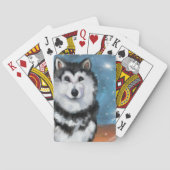 Alaskan Malamute Spielkarten (Rückseite)