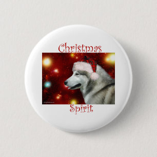 Alaskan Malamute Spirit Button
