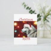 Alaskan Malamute Spirit Postkarte (Stehend Vorderseite)