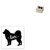 Alaskan Malamute Spitz Liebe Gummistempel (Stempel)