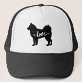 Alaskan Malamute Spitz Liebe Truckerkappe (Vorderseite)
