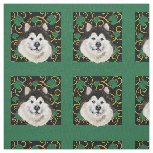 Alaskan Malamute Stoff (Muster)