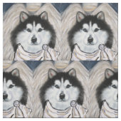 Alaskan Malamute Stoff (Muster)