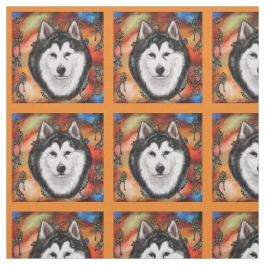 ALASKAN MALAMUTE STOFF (Muster)
