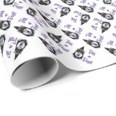 Alaskan Malamute Trick Geschenkpapier (Rolleneckpunkt)