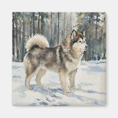 Alaskan Malamute Trinket Box Magnet (Vorne)