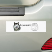 Alaskan Malamute Trivia Autoaufkleber (Auf Auto)