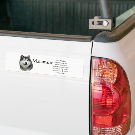 Alaskan Malamute Trivia Autoaufkleber (Auf Lkw)