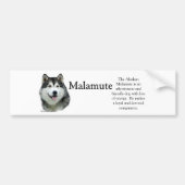 Alaskan Malamute Trivia Autoaufkleber (Vorne)