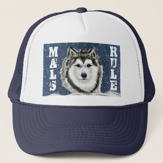 Alaskan Malamute Truckerkappe (Vorderseite)