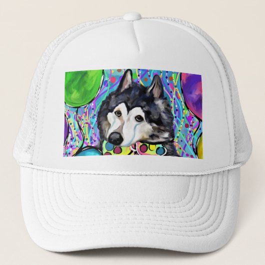 Alaskan Malamute Truckerkappe (Vorderseite)